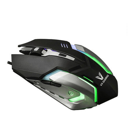 Volkano VX Gaming Ranger Series Gaming Mouse - Black Silver VX-138-BKSL