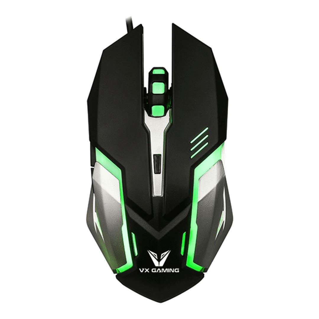 Volkano VX Gaming Ranger Series Gaming Mouse - Black Silver VX-138-BKSL