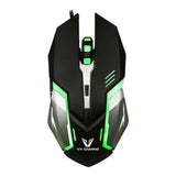 Volkano VX Gaming Ranger Series Gaming Mouse - Black Silver VX-138-BKSL