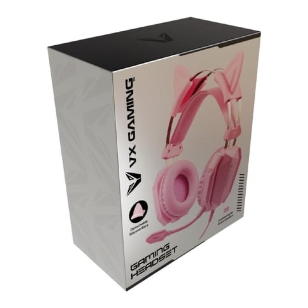 Volkano VX Gaming Purr Series Wired Gaming Headset Pink VX-221-PK