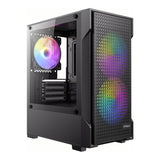 Antec VX100M ARGB Micro-ATX Mini Tower Gaming PC Case Black