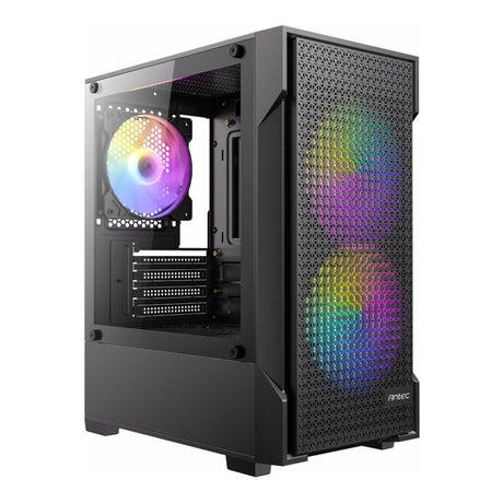Antec VX100M ARGB Micro-ATX Mini Tower Gaming PC Case Black