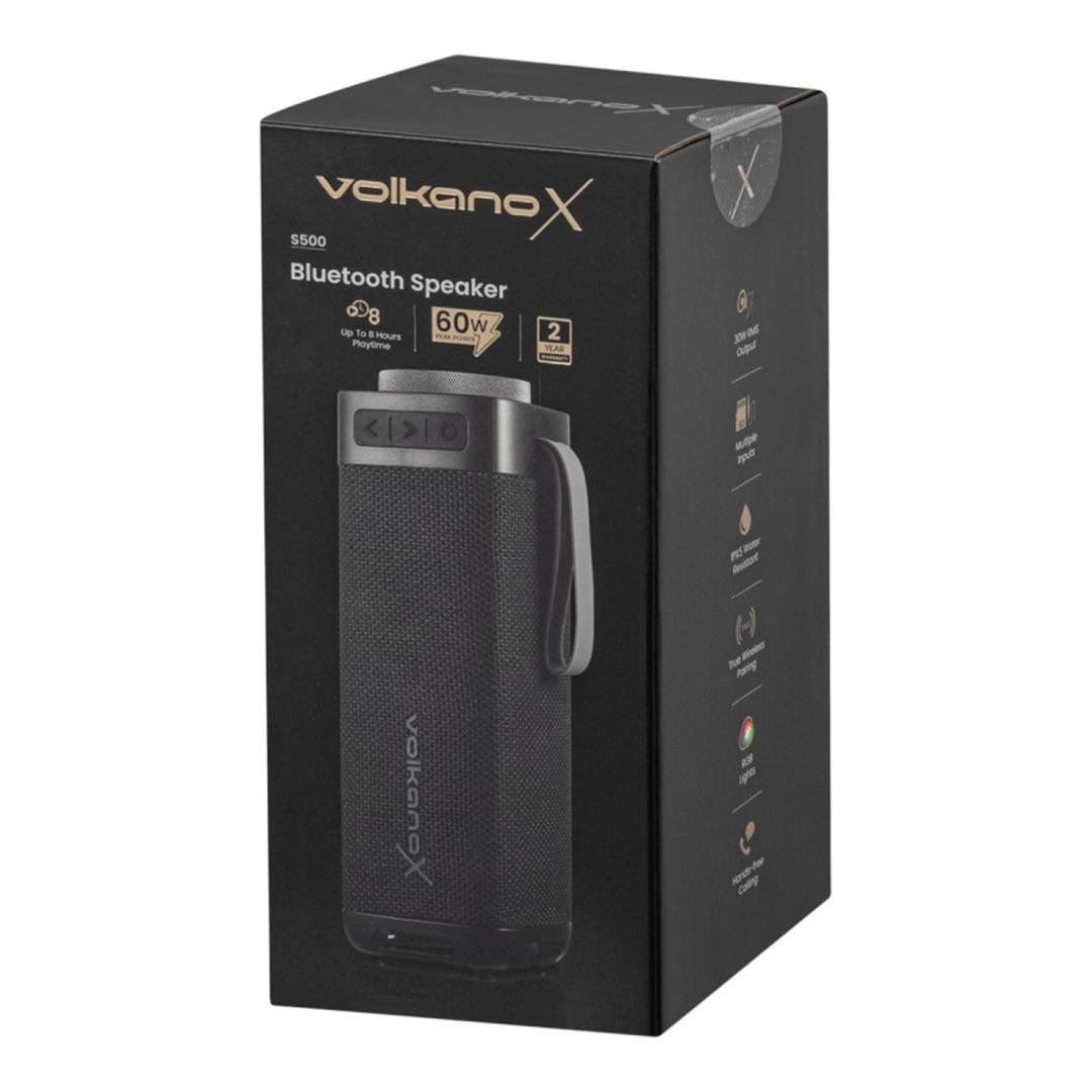 Volkano S500 Portable Bluetooth Speaker Black VXS-500-BK