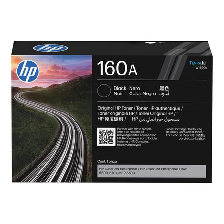 HP LaserJet 160A Black Toner Cartridge 10,500 Pages Original W1600A Single-pack