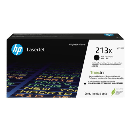 HP 213X Black LaserJet Toner Cartridge 9,000 Pages Original W2130X Single-pack