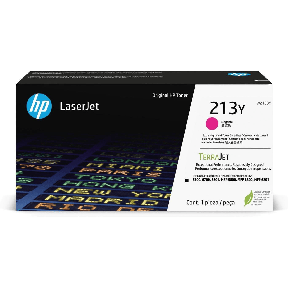 HP 213Y LaserJet Magenta Extra High Yield Toner Cartridge 12,000 Pages Original W2133Y Single-pack