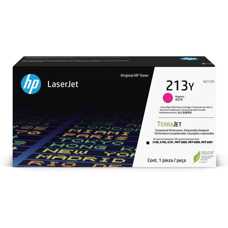 HP 213Y LaserJet Magenta Extra High Yield Toner Cartridge 12,000 Pages Original W2133Y Single-pack