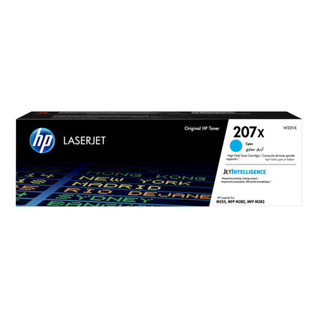 HP 207X Cyan Toner Cartridge 3,150 Pages Original W2211X Single-pack