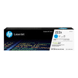 HP 222A Cyan Toner Cartridge 1,200 Pages Original W2221A Single-pack