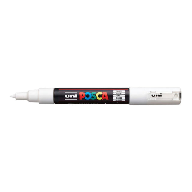 POSCA PC-1M Bullet Tip Fine 0.7mm Extra Water Based Paint Marker - White 6-pack WBM-PC1M-WHT