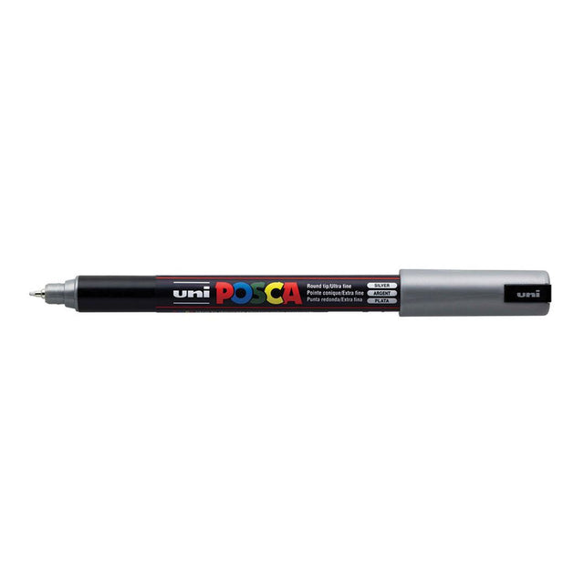 POSCA PC-1MR Metal Tip Fine 0.7mm Ultra Water Based Paint Marker - Silver 6-pack WBM-PC1MR-SLV