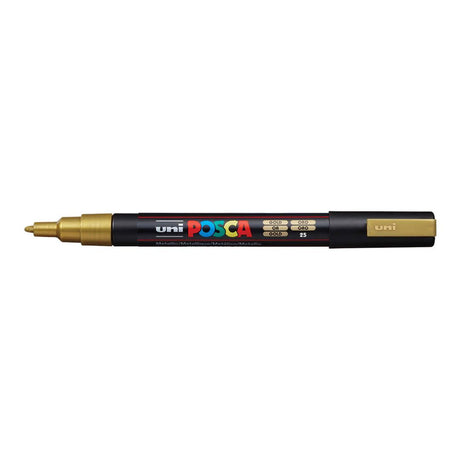 POSCA PC-3M Bullet Tip 0.9-1.3mm Water Based Paint Marker - Gold 6-pack WBM-PC3M-GLD