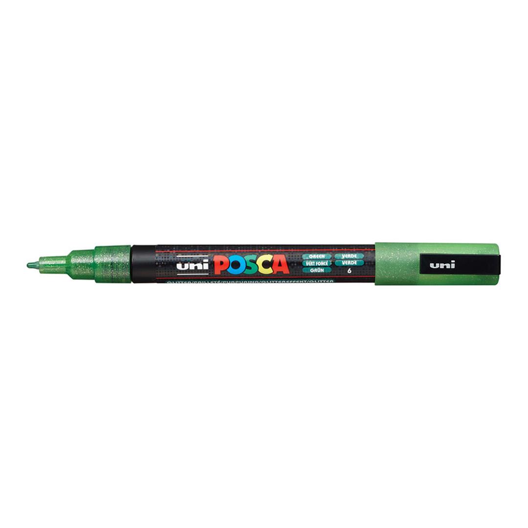 POSCA PC-3M Bullet Tip 0.9-1.3mm Water Based Paint Marker - Green 6-pack WBM-PC3M-GRN