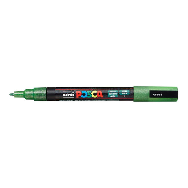 POSCA PC-3M Bullet Tip 0.9-1.3mm Water Based Paint Marker - Green 6-pack WBM-PC3M-GRN