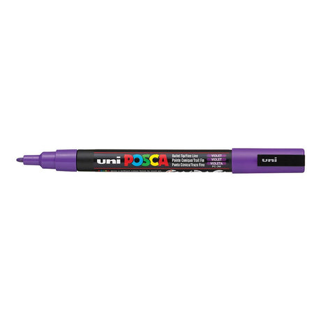 POSCA PC-3M Bullet Tip 0.9-1.3mm Water Based Paint Marker - Violet 6-pack WBM-PC3M-VIO