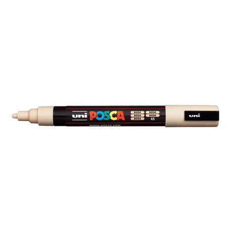 POSCA PC-5M Bullet Tip 1.8-2.5mm Medium Water Based Paint Marker - Beige 6-pack WBM-PC5M-BGE