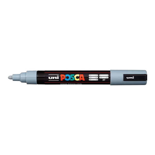 POSCA PC-5M Bullet Tip 1.8-2.5mm Medium Water Based Paint Marker - Grey 6-pack WBM-PC5M-GRY