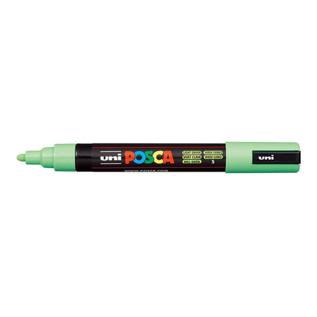 POSCA PC-5M Bullet Tip 1.8-2.5mm Medium Water Based Paint Marker - Light Green 6-pack WBM-PC5M-LGRN
