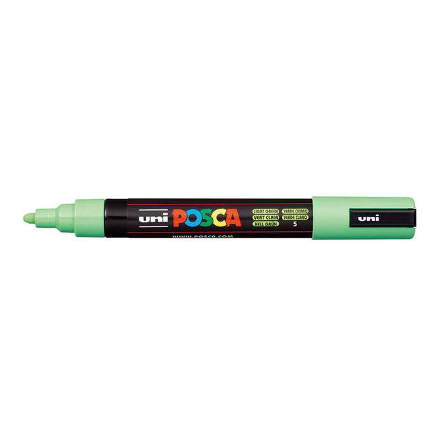 POSCA PC-5M Bullet Tip 1.8-2.5mm Medium Water Based Paint Marker - Light Green 6-pack WBM-PC5M-LGRN