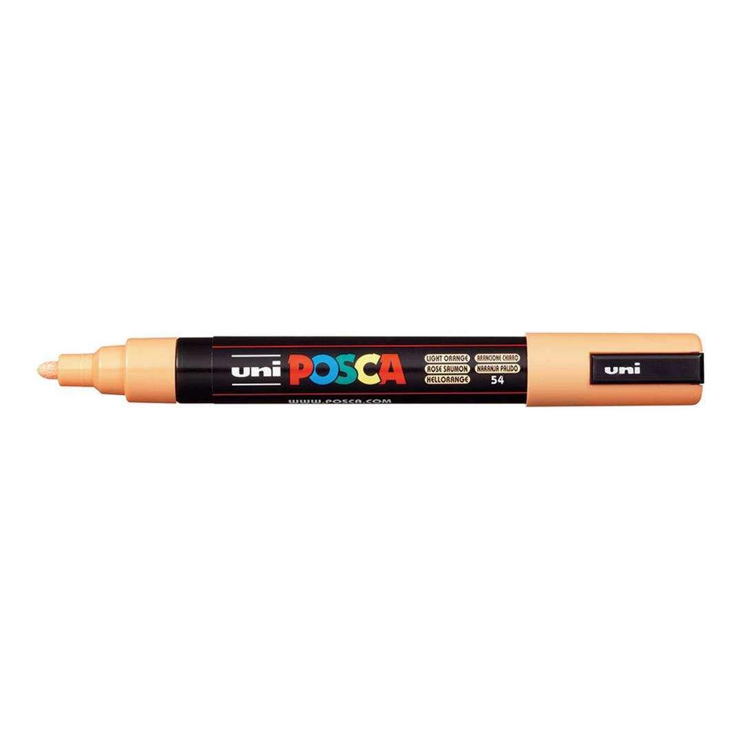 POSCA PC-5M Bullet Tip 1.8-2.5mm Medium Water Based Paint Marker - Light Orange 6-pack WBM-PC5M-LORG