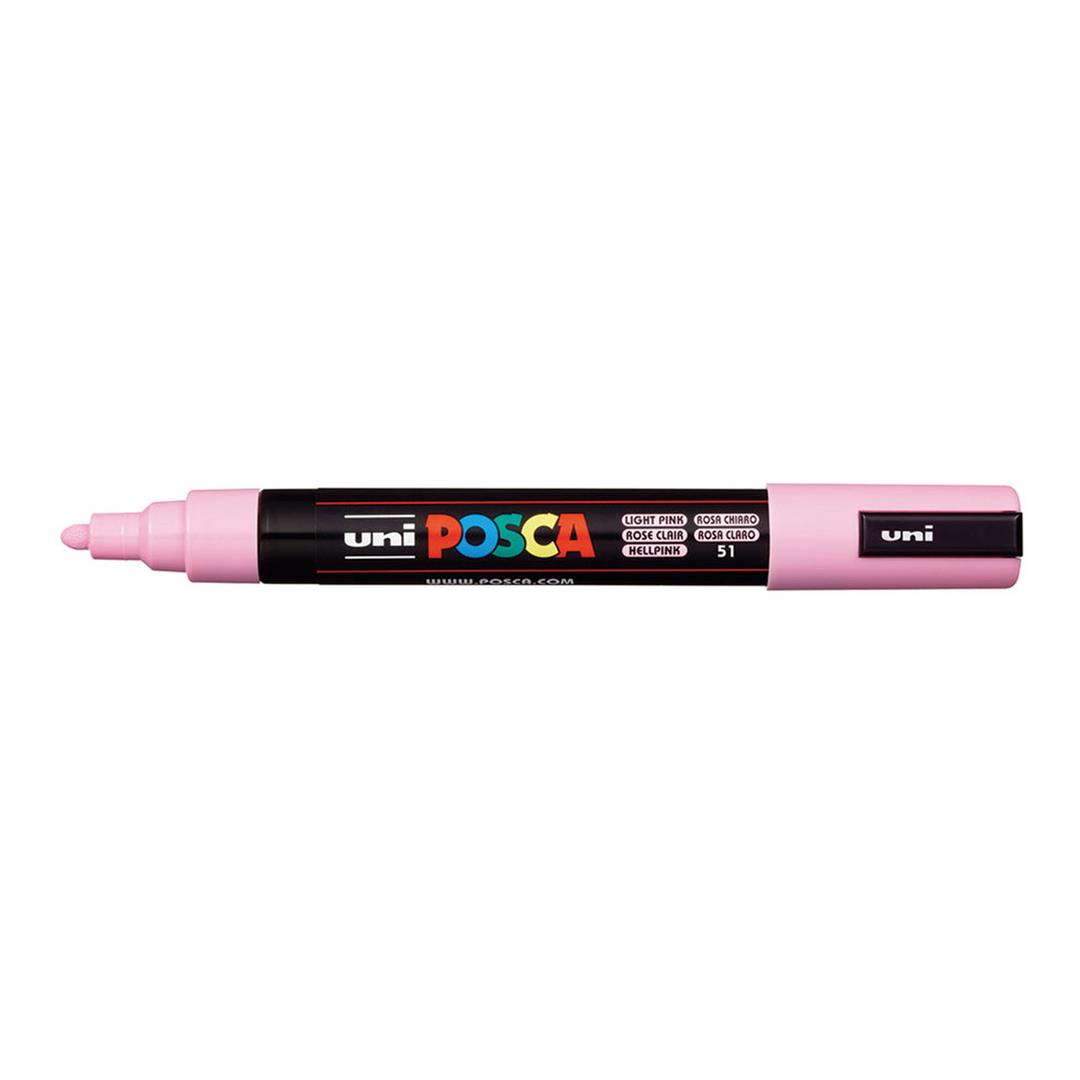 POSCA PC-5M Bullet Tip 1.8-2.5mm Medium Water Based Paint Marker - Light Pink 6-pack WBM-PC5M-LPNK