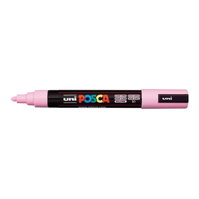 POSCA PC-5M Bullet Tip 1.8-2.5mm Medium Water Based Paint Marker - Light Pink 6-pack WBM-PC5M-LPNK