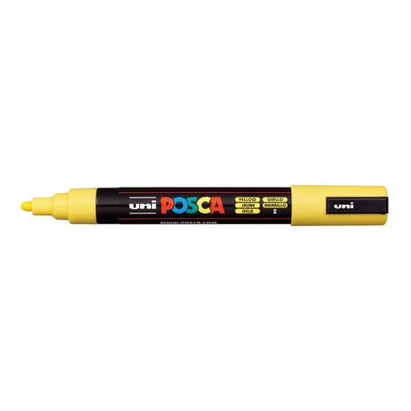 POSCA PC-5M Bullet Tip 1.8-2.5mm Medium Water Based Paint Marker - Yellow 6-pack WBM-PC5M-YEL