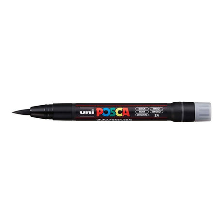 POSCA PCF-350 Brush Tip Water Based Marker - Black 5-pack WBM-PCF350-BLK
