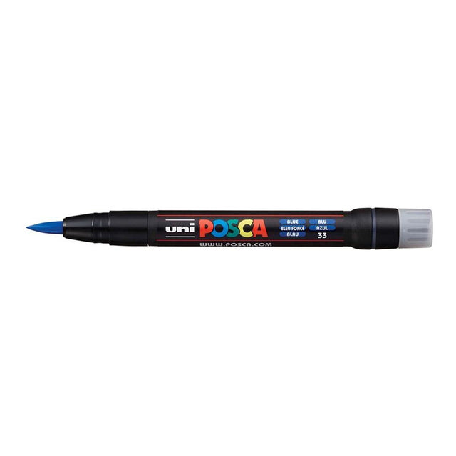 POSCA PCF-350 Brush Tip Water Based Marker - Blue 5-pack WBM-PCF350-BLU