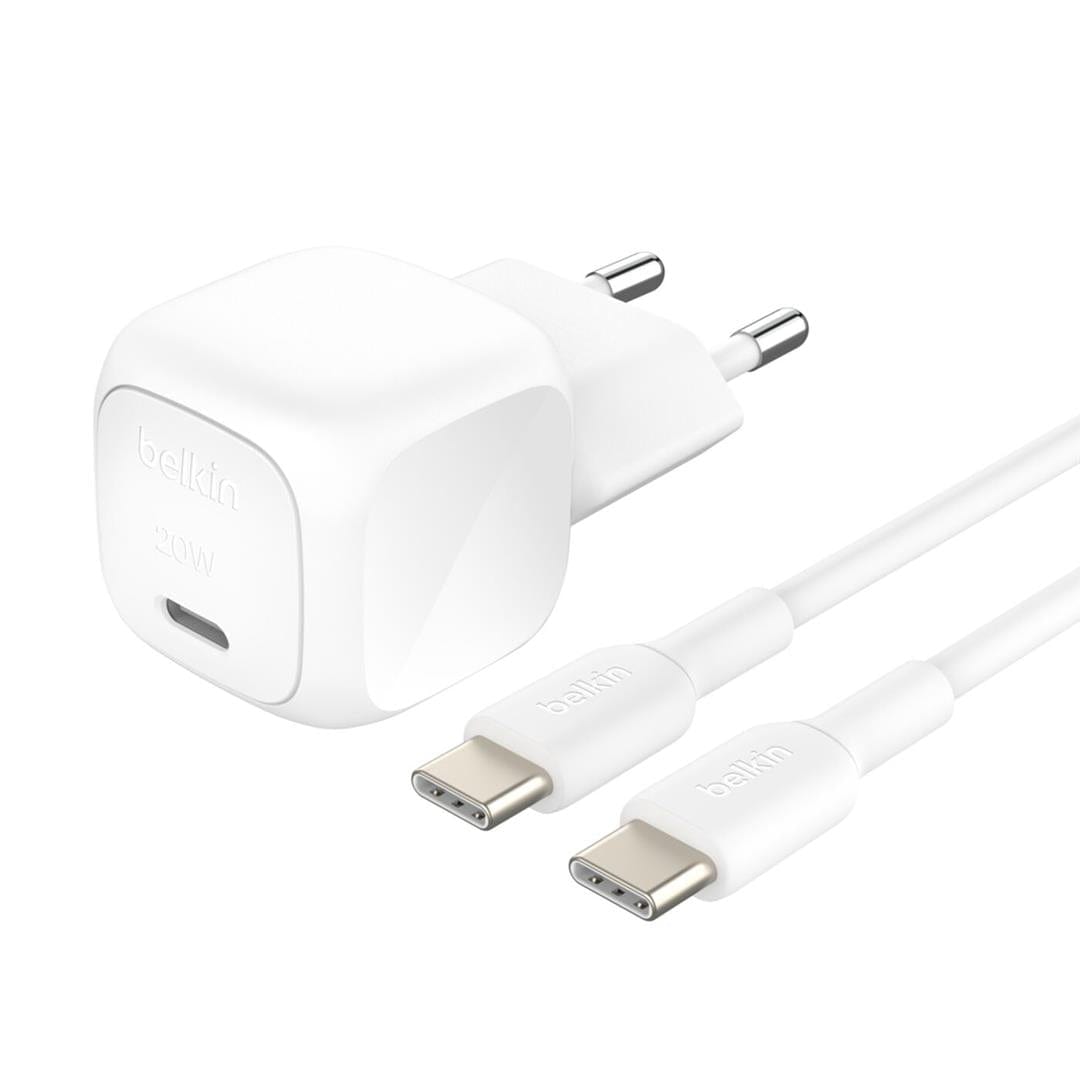 Belkin 20W Universal Indoor Fast Charging Wall Charger White WCA009KQ1MWH-B6