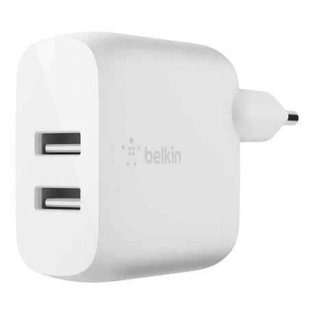 Belkin 24W Dual Type-A Wall Charger White WCB002VFWH
