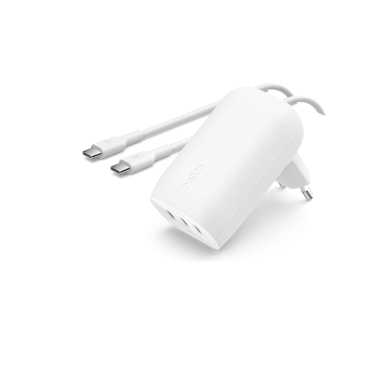 Belkin BoostCharge 3-port USB-C Wall Charger with 67W PPS WCC002VFWH