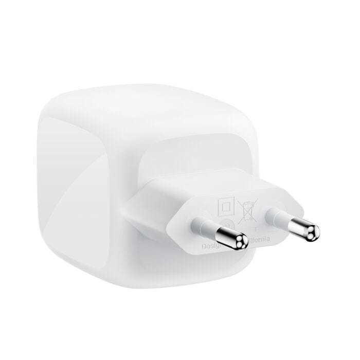 Belkin 67W 2-Port USB-C Wall Charger White WCH020KQ2MWH-B6