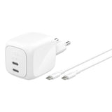 Belkin 67W 2-Port USB-C Wall Charger White WCH020KQ2MWH-B6
