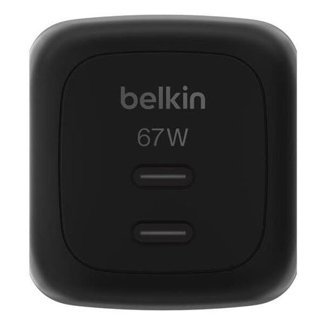 Belkin 67W Universal Indoor AC Fast Charging Wall Charger Black WCH020kqBK