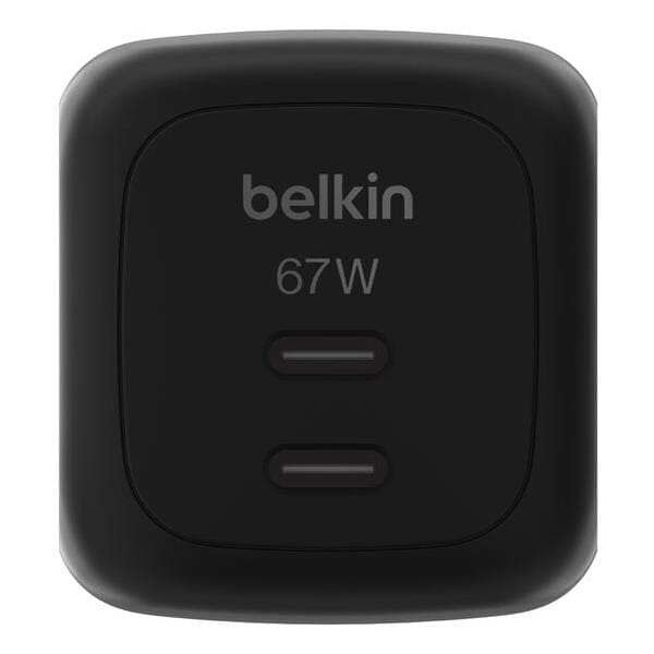 Belkin 67W Universal Indoor AC Fast Charging Wall Charger Black WCH020kqBK