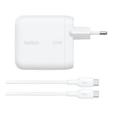 Belkin 100W GaN Wall Charger with Type-C Cable 1.5m White WCH024KQ1.5WHB6