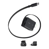 Belkin UltraCharge 70W GaN Wall Charger with Retractable USB-C Cable USB-C and USB-A Ports UK and EU Plugs Black WCH028HQBK