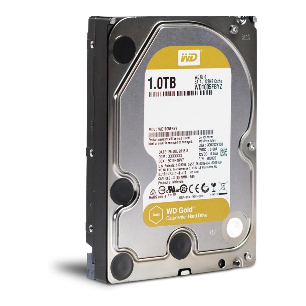 WD Gold 3.5-inch 1TB Serial ATA III Internal Hard Drive WD 1005FBYZ