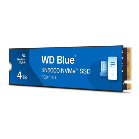 WD Blue SN5000 M.2 4TB PCIe 4.0 NVMe Internal SSD WDS400T4B0E