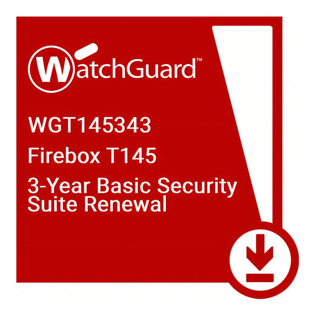 WatchGuard Firebox T145 3-year Basic Security Suite Renewal/Upgrade