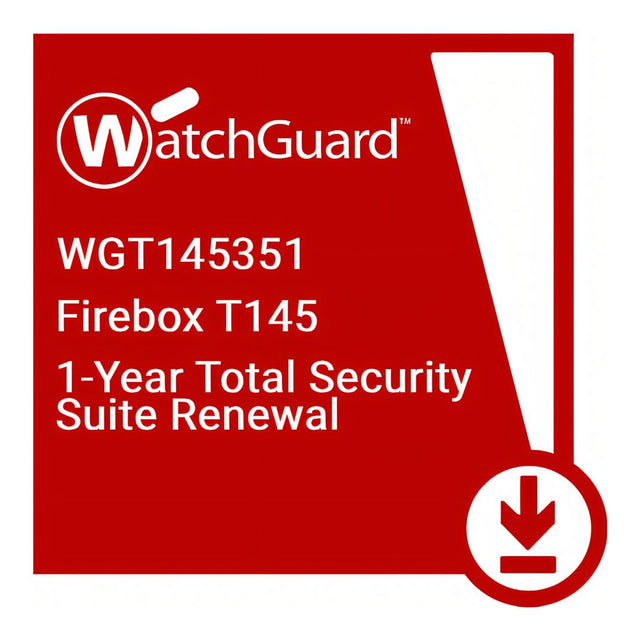 WatchGuard Firebox T145 1-year Total Security Suite Renewal/Upgrade
