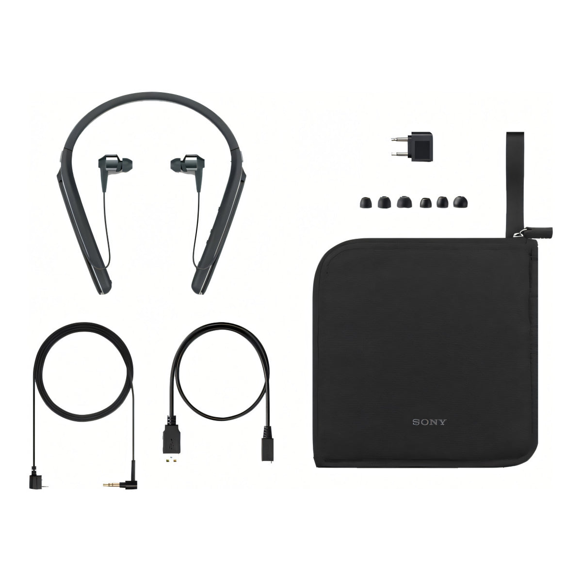 Sony WI-1000X Wireless Noise-Cancelling Earphones with Neckband - Black WI-1000X/BM_E