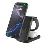 Belkin UltraCharge 25W 3-in-1 Qi2 Square Magnetic Charger Black WIZ036KQBK