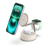 Belkin UltraCharge Pro 25W 3-in-1 Qi2 Magnetic Charger Sand WIZ040KQSD
