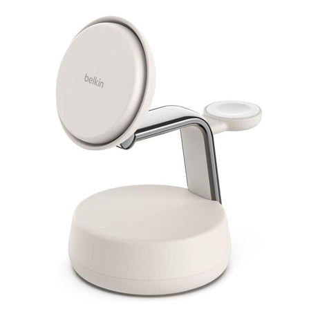 Belkin UltraCharge Pro 25W 3-in-1 Qi2 Magnetic Charger Sand WIZ040KQSD