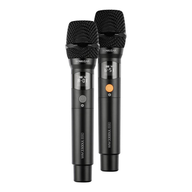 SonicGear WM 3300 UL Dual Professional Wireless Microphone Obsidian WM3300ULDUALOBS