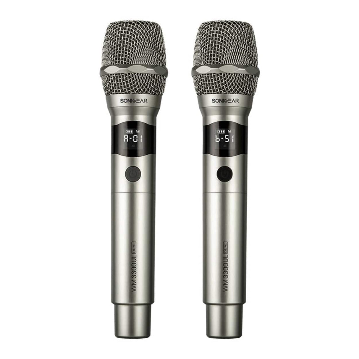 SonicGear WM 3300 UL Dual Professional Wireless Microphone Platinum WM3300ULDUALPLT
