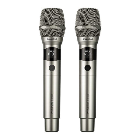 SonicGear WM 3300 UL Dual Professional Wireless Microphone Platinum WM3300ULDUALPLT