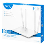 Cudy WR300S Wireless Router - 2.4Ghz Wi-Fi 4 Router White
